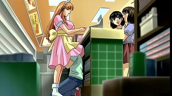 Public display of affection inbetween young step siblings in uncensored Anime porn